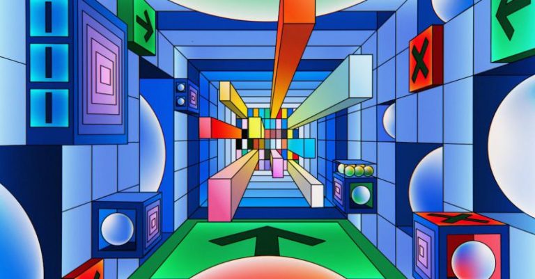 AI Breakthroughs - An artist’s illustration of artificial intelligence (AI). This image depicts a look inside how AI microchips are designed. It was created by Champ Panupong Techawongthawon as part of the V...